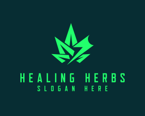 Medicinal - Medicinal Cannabis Thunder logo design