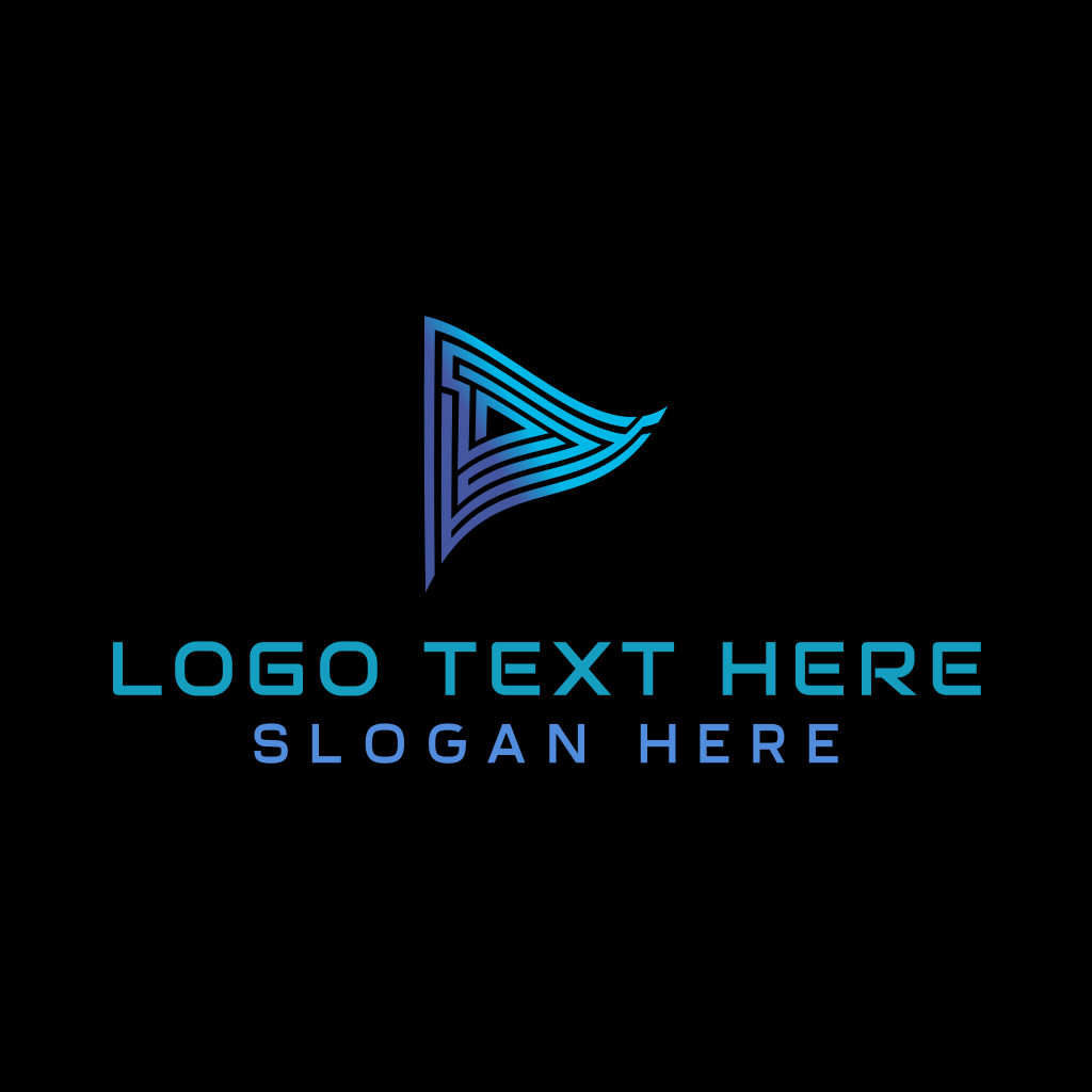 Labyrinth Triangle Flag Logo | BrandCrowd Logo Maker