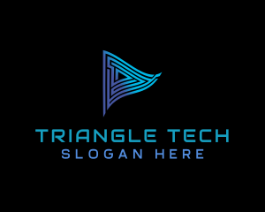 Triangle - Labyrinth Triangle Flag logo design