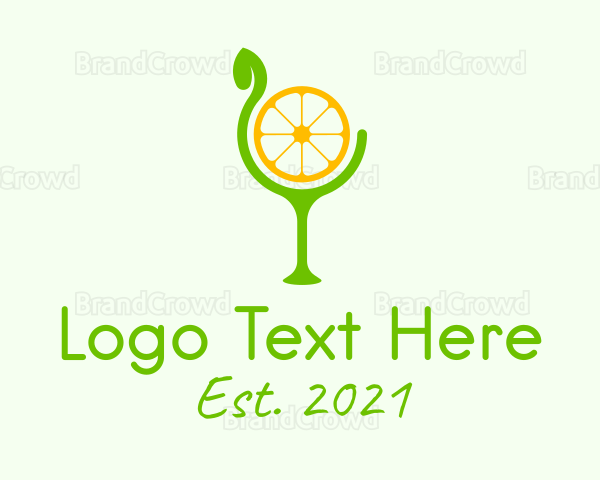 Lemon Slice Goblet Logo
