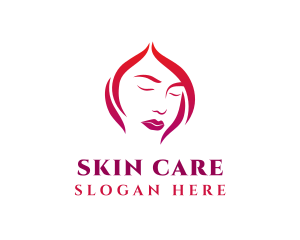 Dermatologist - Woman Face Salon logo design