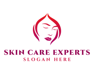 Dermatologist - Woman Face Babe Salon logo design