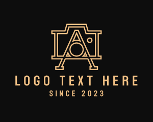 Vlog - Letter A Photo Studio logo design