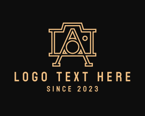 Photo App - Letter A Photo Studio logo design