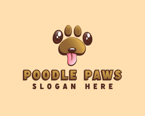 Pet Dog Paw logo design