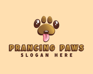 Pet Dog Paw logo design