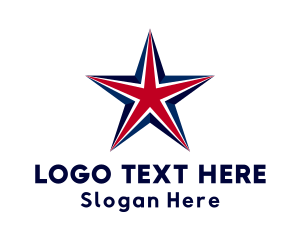 Democrat - American Patriot Star logo design