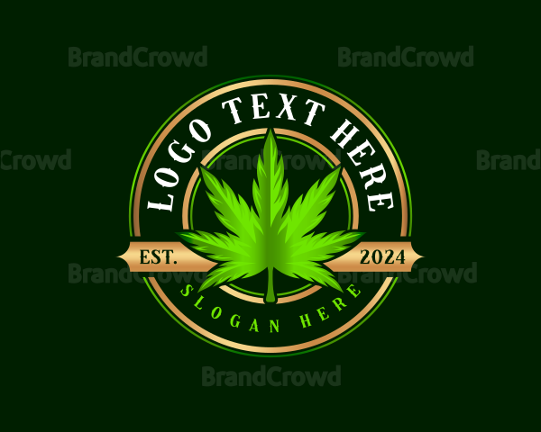 Premium Marijuana Leaf Logo