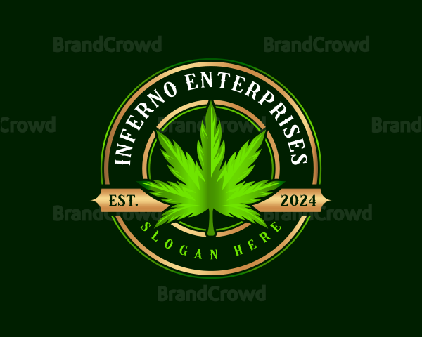 Premium Marijuana Leaf Logo