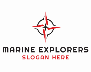 Travel Compass Exploration logo design