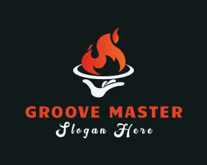 Flame Restaurant Dining Logo