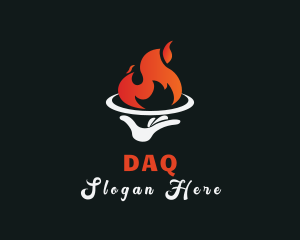 Flame Restaurant Dining Logo