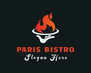 Flame Restaurant Dining logo design