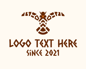 Maya - Tribal Eagle Bird logo design
