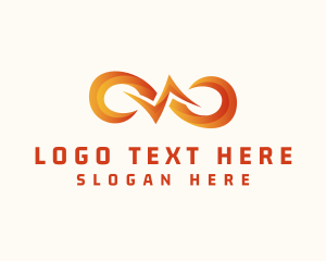 Voltage - Energy Electricity Loop logo design