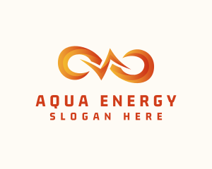 Energy Electricity Loop logo design