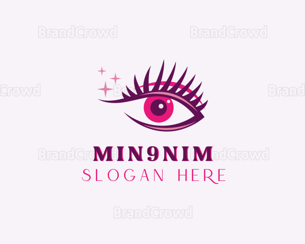 Beautician Eyelash Cosmetics Logo