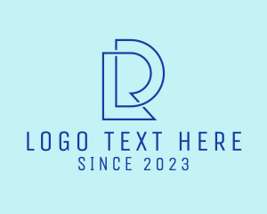 Letter D - Simple Minimal Digital Tech logo design