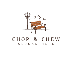Chair - Mountain Park Bench logo design