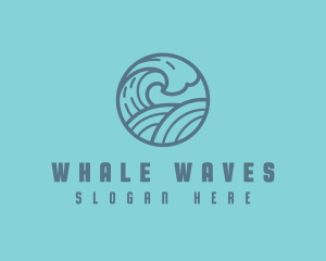 Ocean Sea Wave logo design