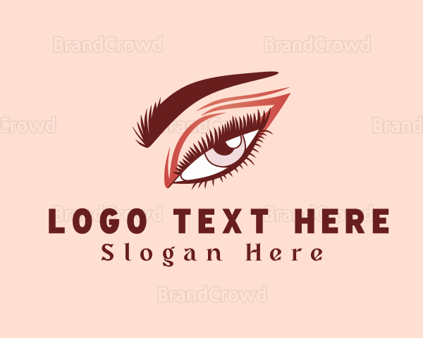 Sexy Woman Eyelash Logo