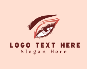 Lady - Sexy Woman Eyelash logo design