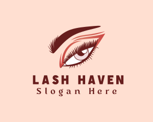 Sexy Woman Eyelash logo design