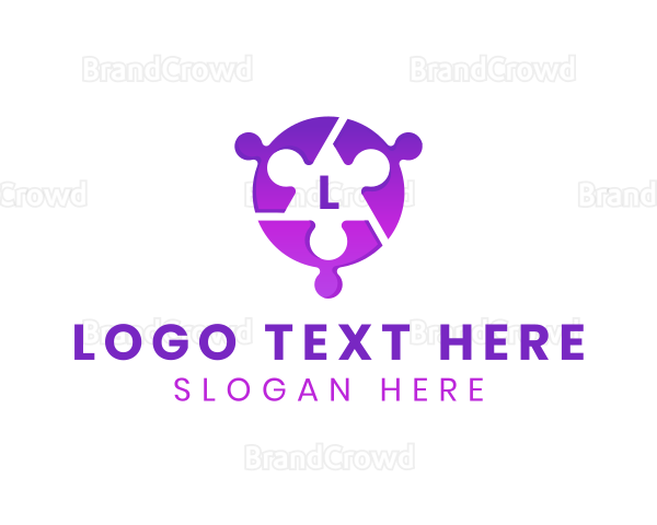 Jigsaw Puzzle Business Company Logo