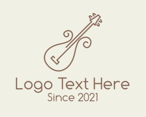 Jazz Music - Minimalist Violin Instrument logo design