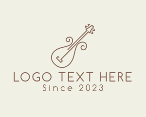 String Instrument - Minimalist Violin Instrument logo design