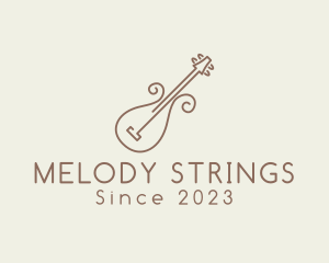 Violin - Minimalist Violin Instrument logo design