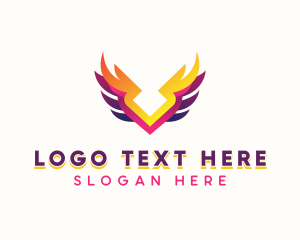 Heaven - Holy Spiritual Wings logo design