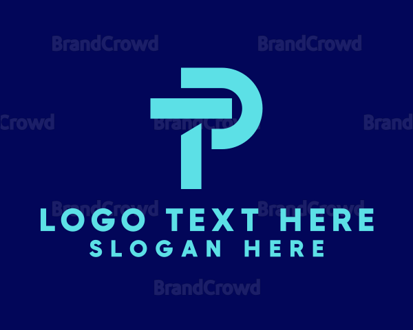 Tech Startup Letter TP Logo