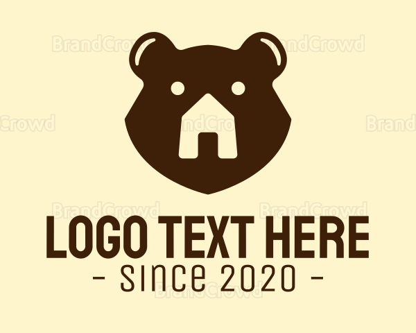 Cute Bear House Logo