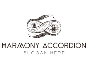 Abstract Organic Infinity Swirl logo design