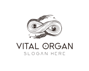 Abstract Organic Infinity Swirl logo design