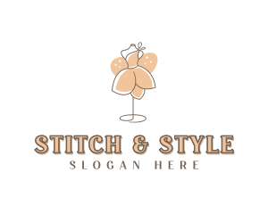 Fashion Mannequin Dressmaker logo design