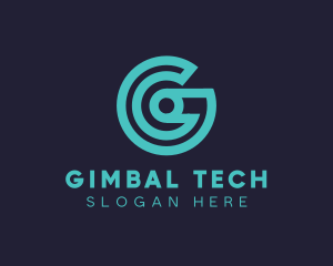 Target Letter G Tech logo design