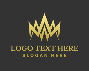 Pageant - Premium Gold Crown logo design