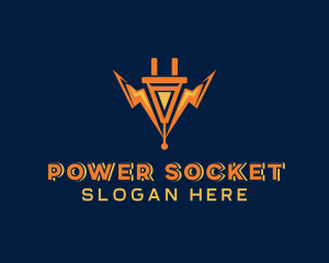Socket - Electric Socket Energy logo design