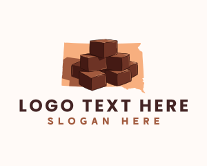 Cubes - South Dakota Fudge logo design