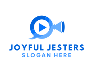 Play - Video Trumpet Play logo design