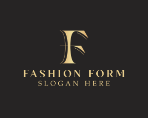 Fashion Boutique Letter F logo design