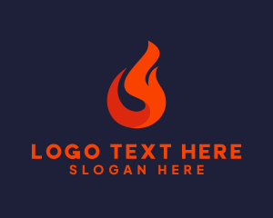 Burning - Fire Petroleum Fuel logo design