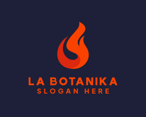 Fire Petroleum Fuel Logo