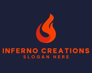 Fire Petroleum Fuel logo design