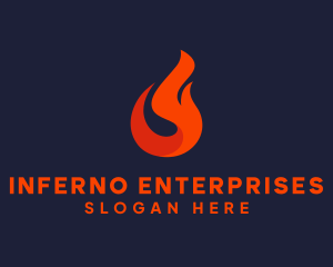 Fire Petroleum Fuel logo design