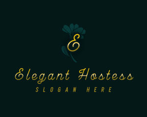 Elegant Blossom Flower logo design