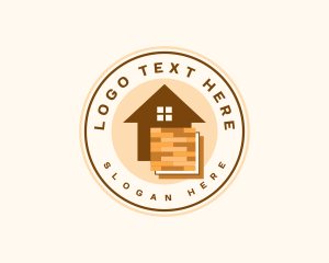 Home Decor - House Flooring Tile logo design