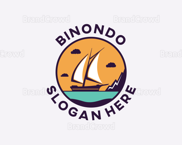 Travel Boat Vacation Logo